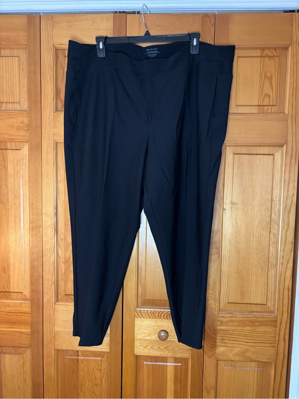 Athleta Black Women's Trousers - Sleek Straight Leg